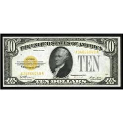 Fr. 2400 $10 1928 Gold Certificate. Crisp Uncirculated. Fr. 2400 $10 1928 Gold Certificate. Crisp Un