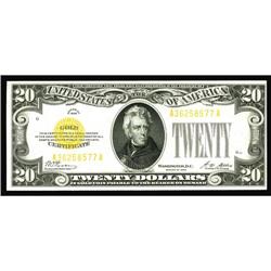 Fr. 2402 $20 1928 Gold Certificate. Crisp Uncirculated. Fr. 2402 $20 1928 Gold Certificate. Crisp Un