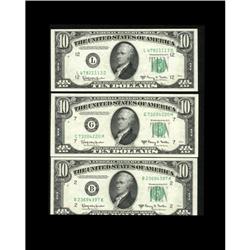 1950E $10 Federal Reserve Short SetThis lot contains Ch 1950E $10 Federal Reserve Short Set