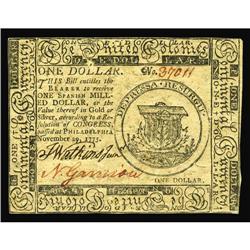 Continental Currency November 29, 1775 $1 Choice New. C Continental Currency November 29, 1775 $1 Ch