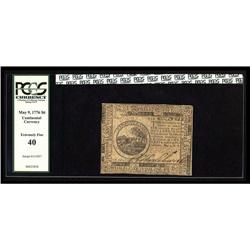 Continental Currency May 9, 1776 $6 PCGS Extremely Fine Continental Currency May 9, 1776 $6 PCGS Ext