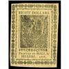 Image 2 : Continental Currency May 9, 1776 $8 Very Choice New. Be Continental Currency May 9, 1776 $8 Very Cho
