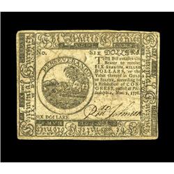 Continental Currency November 2, 1776 $6 About New. The Continental Currency November 2, 1776 $6 Abo