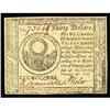 Image 1 : Continental Currency February 26, 1777 $30 Choice About Continental Currency February 26, 1777 $30 C
