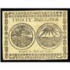 Image 2 : Continental Currency February 26, 1777 $30 Choice About Continental Currency February 26, 1777 $30 C