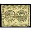 Image 2 : Continental Currency February 26, 1777 $30 Extremely Fi Continental Currency February 26, 1777 $30 E