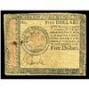 Image 1 : Continental Currency January 14, 1779 $5 Very Fine. Det Continental Currency January 14, 1779 $5 Ver
