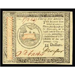 Continental Currency January 14, 1779 $35 Gem New. This Continental Currency January 14, 1779 $35 Ge