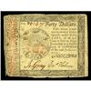Image 1 : Continental Currency January 14, 1779 $40 Fine-Very Fin Continental Currency January 14, 1779 $40 Fi