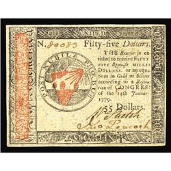Continental Currency January 14, 1779 $55 Choice New. W Continental Currency January 14, 1779 $55 Ch
