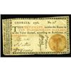 Image 1 : Georgia 1776 $10 Very Fine. Perfect for the grade. Georgia 1776 $10 Very Fine.