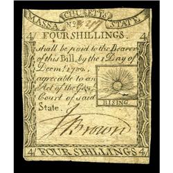 Massachusetts 1779 4s Fine. A non numismatist tried the Massachusetts 1779 4s Fine.