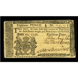 New Jersey June 22, 1756 18d About New. This pleasing d New Jersey June 22, 1756 18d About New.