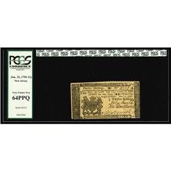 New Jersey June 22, 1756 12s PCGS Very Choice New 64PPQ New Jersey June 22, 1756 12s PCGS Very Choic
