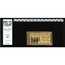 New Jersey June 22, 1756 15s PCGS Choice New 63. This i New Jersey June 22, 1756 15s PCGS Choice New