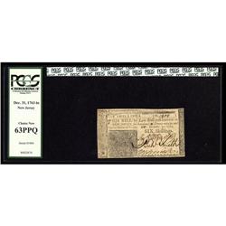 New Jersey December 31, 1763 6s PCGS Choice New 63PPQ. New Jersey December 31, 1763 6s PCGS Choice N
