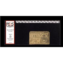 New York April 2, 1759 L10 PCGS Apparent Fine 15. The h New York April 2, 1759 L10 PCGS Apparent Fin