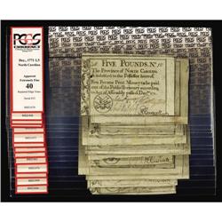 North Carolina December, 1771 L5 PCGS Graded. A large w North Carolina December, 1771 L5 PCGS Graded