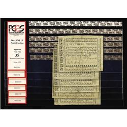 Higher Grade Group of L3 December 1768 North Carolina Higher Grade Group of L3 December 1768 North C