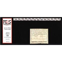 North Carolina July 14, 1760 L3 PCGS Apparent About New North Carolina July 14, 1760 L3 PCGS Apparen