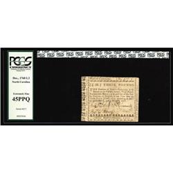 North Carolina December, 1768 L3 PCGS Extremely Fine 45 North Carolina December, 1768 L3 PCGS Extrem