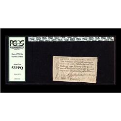 North Carolina December, 1771 10s PCGS About New 53PPQ. North Carolina December, 1771 10s PCGS About