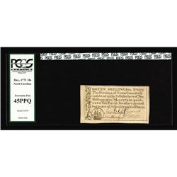 North Carolina December, 1771 10s PCGS Extremely Fine 4 North Carolina December, 1771 10s PCGS Extre
