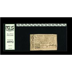 North Carolina December, 1771 $3 PCGS Extremely Fine 4 North Carolina December, 1771 [$3 PCGS Extrem