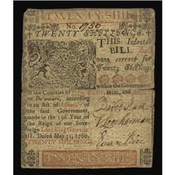 Pennsylvania May 1, 1760 20s Very Fine-Extremely Fine. Pennsylvania May 31, 1760 20s Very Fine-Extre