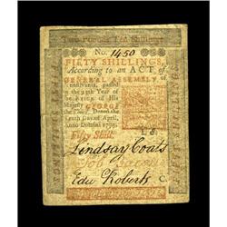 Pennsylvania April 10, 1775 50s Extremely Fine. This is Pennsylvania April 10, 1775 50s Extremely Fi