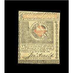 Rhode Island July 2, 1780 $2 Choice About New. A center Rhode Island July 2, 1780 $2 Choice About Ne