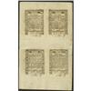 Image 3 : Rhode Island May 1786 Double Sheet of Eight Superb Gem Rhode Island May 1786 Double Sheet of Eight S