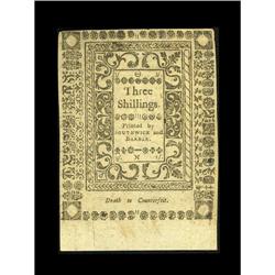 Rhode Island May 1786 3s Choice About New. This embosse Rhode Island May 1786 3s Choice About New.