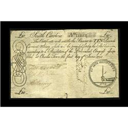 South Carolina June 1, 1775 $10 Very Good. This is a b South Carolina June 1, 1775 [$10 Very Good.