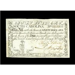 South Carolina February 8, 1779 $90 Fine-Very Fine. The South Carolina February 8, 1779 $90 Fine-Ver
