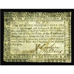 Virginia July 14, 1780 $100 Extremely Fine. Only when m Virginia July 14, 1780 $100 Extremely Fine.
