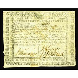 Virginia October 16, 1780 $300 Very Fine. There is a sm Virginia October 16, 1780 $300 Very Fine.