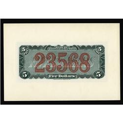 Victoria, BC- Bank of British Columbia $5 (1894) Victoria, BC- Bank of British Columbia