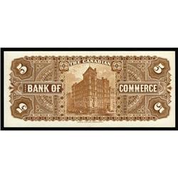 Toronto, ON- Canadian Bank of Commerce $5 (1888 - 1912) Toronto, ON- Canadian Bank of Commerce