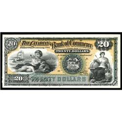 Toronto, ON- Canadian Bank of Commerce $20 Jan. 2, 1901 Toronto, ON- Canadian Bank of Commerce