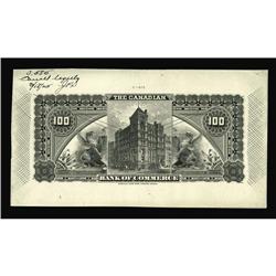 Toronto, ON- Canadian Bank of Commerce $100 (1888 - 191 Toronto, ON- Canadian Bank of Commerce