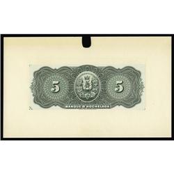 Montreal, PQ- Banque D''Hochelaga 5 Piastre Montreal, PQ- Banque D'Hochelaga