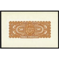 Montreal, PQ- Banque D''Hochelaga $50 (Jan. 2, 1920 Montreal, PQ- Banque D'Hochelaga