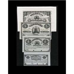 Argentina 1/2; 1; 2; 4 Reales 1869 Pick S1996-1999 Pr Argentina