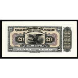 Columbia 20 Pesos Banco Hipotecario Del Pacifico Columbia