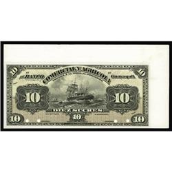 Ecuador El Banco Comercial Y Agricola 10 Sucres 18__ Pi Ecuador