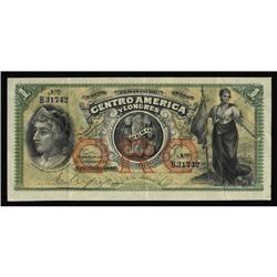 El Salvador 1 Peso El Banco de Centro America y Londres El Salvador