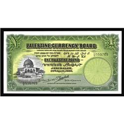 Palestine $1 1939 Series U Pick 7c.Here is another won Palestine