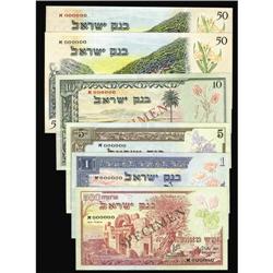 Israel 500 Pruta; 1; 5; 10; 50 Lirot (1955) Pick 24 Israel