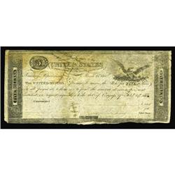 Rare War of 1812 $5 Note Fr. TN-15 Hessler X83B $5 March 25, 1815 "Act of February 24, 1815" Treasur